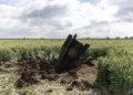 Un misil israelí que no llegó a explotar/AFP